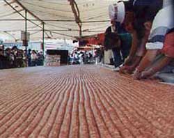 Record du monde de la plus longue saucisse à Langogne Lozère
