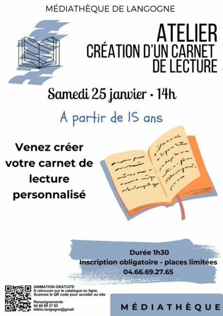 Image 0 : ATELIER CRÉATION D'UN CARNET DE LECTURE