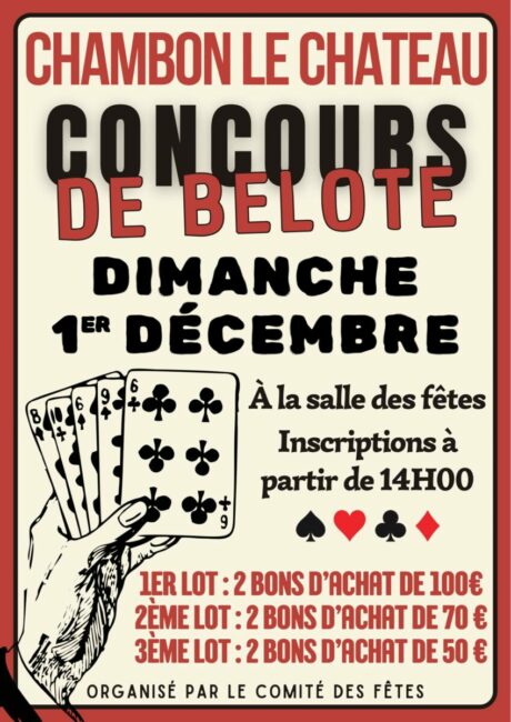 Image 0 : CONCOURS DE BELOTE