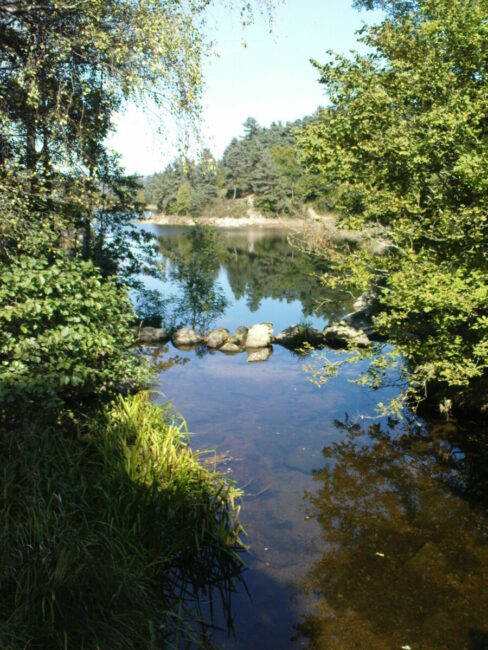 Image 1 : LAC DE NAUSSAC - LA CASCADE DU DONOZAU