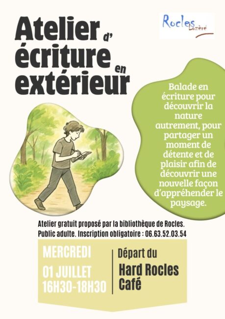 Image 0 : ATELIER D'ÉCRITURE EN EXTÉRIEUR