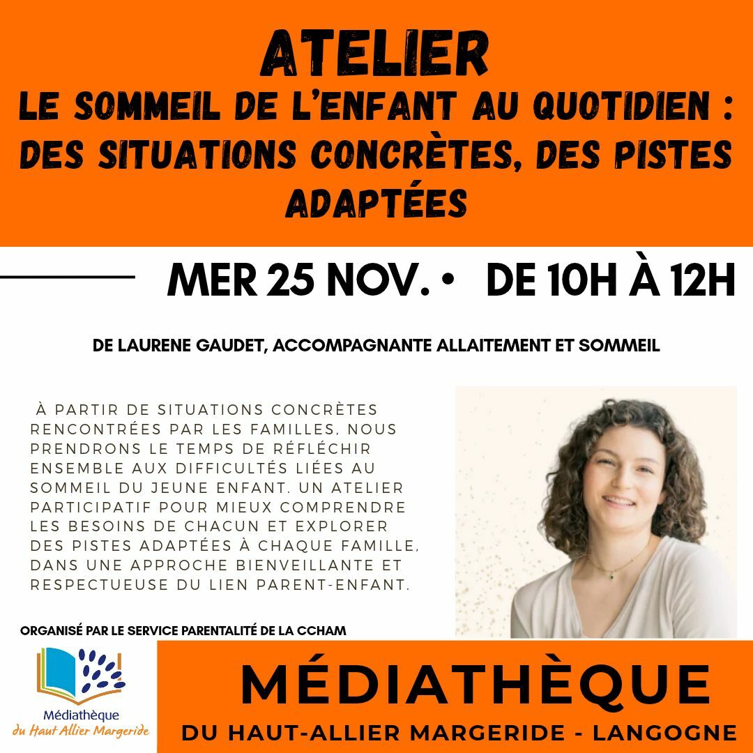 Image 2 : ATELIER - LE SOMMEIL DE L'ENFANT AU QUOTIDIEN