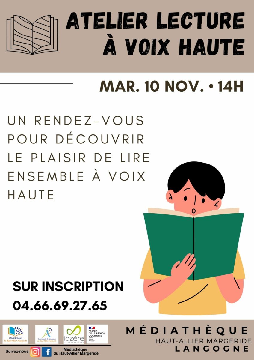 Image 2 : ATELIER LECTURE À VOIX HAUTE