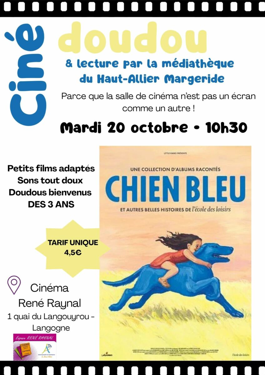 Image 2 : CINÉ DOUDOU & LECTURE - CHIEN BLEU