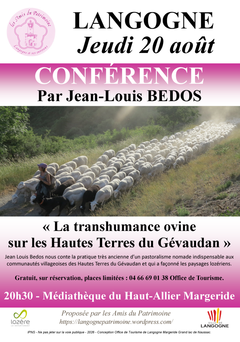 Image 3 : CONFÉRENCE - LA TRANSHUMANCE OVINE SUR LES HAUTES TERRES DU GÉVAUDAN