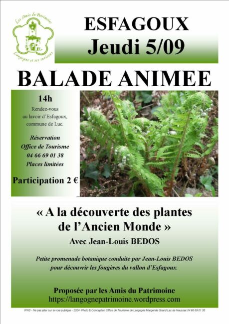 Image 0 : ANNULÉE-BALADE ANIMÉE - À LA DÉCOUVERTE DES PLANTES DE L'ANCIEN MONDE