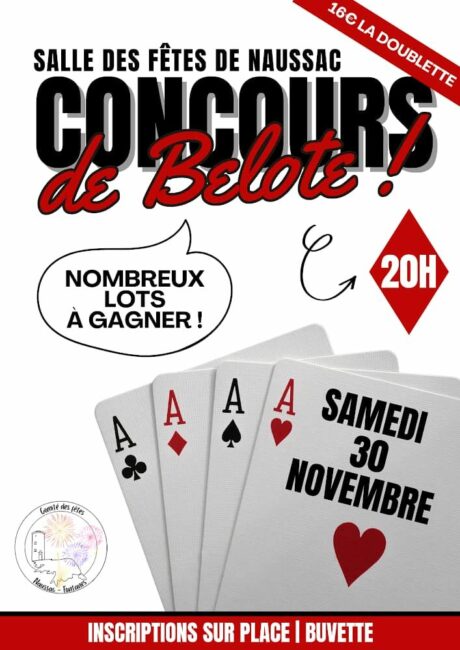 Image 0 : CONCOURS DE BELOTE