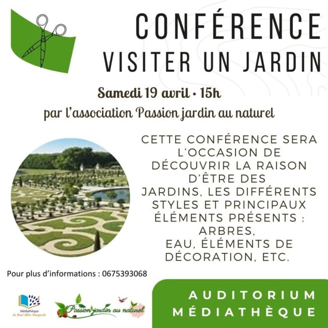 Image 0 : CONFÉRENCE - VISITER UN JARDIN