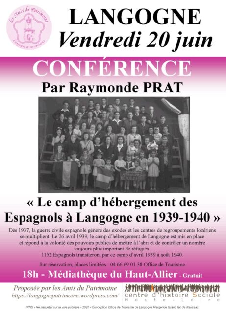 Image 0 : LE CAMP D'HÉBERGEMENT DES ESPAGNOLS À LANGOGNE EN 1939-1940