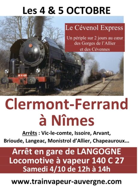 Image 1 : LE CÉVENOL EXPRESS AU COEUR DES GORGES DE L'ALLIER