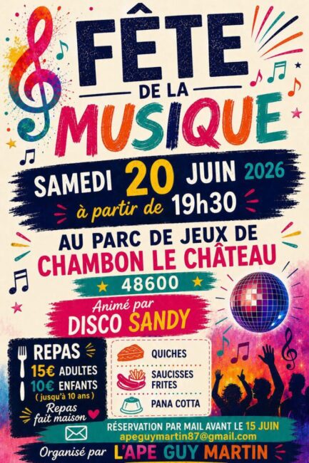 Image 1 : FÊTE DE LA MUSIQUE - CHAMBON LE CHÂTEAU