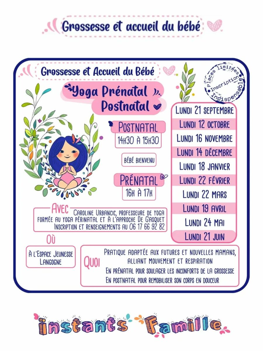 Image 3 : INSTANTS FAMILLE - YOGA PRÉNATAL ET POSTNATAL