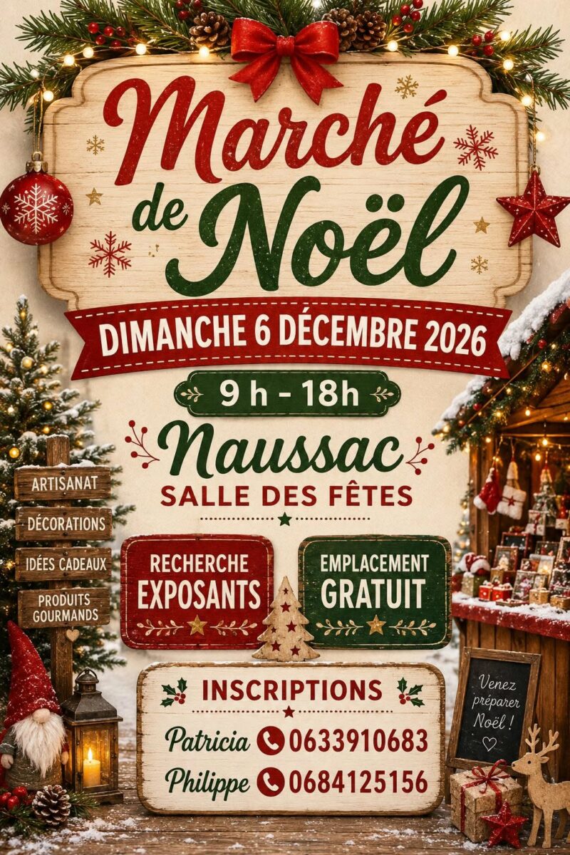 Image 2 : MARCHÉ DE NOËL NAUSSAC
