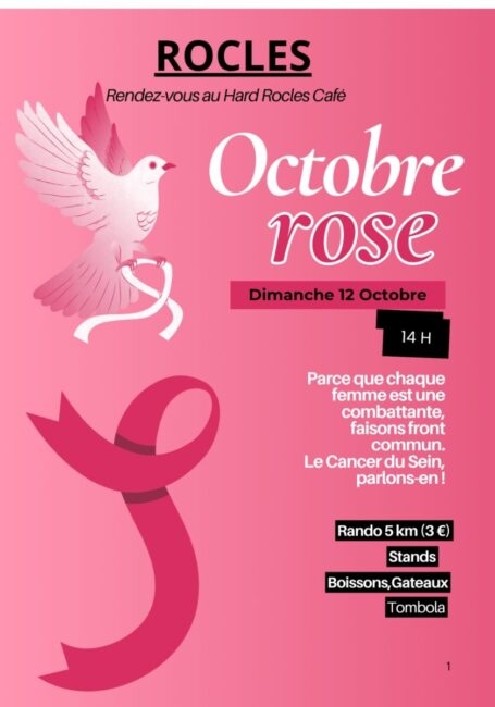 Image 1 : OCTOBRE ROSE À ROCLES